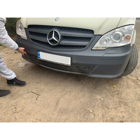 Зимова накладка на бампер (2010-2015) Матова для Mercedes Vito W639 рр