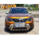 Кенгурятник без напису WT003 (нерж.) для Renault Duster 2018-2024 рр