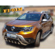 Кенгурятник без напису WT003 (нерж.) для Renault Duster 2018-2024 рр