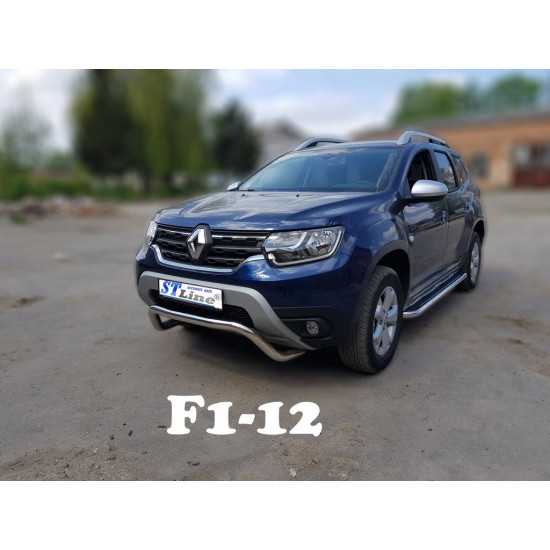 Кенгурятник WT007 (нерж.) для Dacia Duster 2018-2024 рр