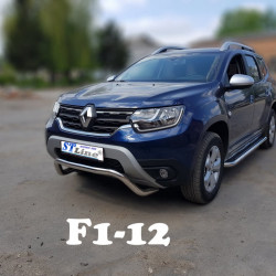 Кенгурятник WT007 (нерж.) для Renault Duster 2018-2024 рр