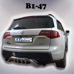 Задній захист B1-47 (нерж) для Acura MDX 2007-2013рр