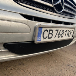 Зимова накладка на бампер (2004-2010) Глянсова для Mercedes Vito W639 рр