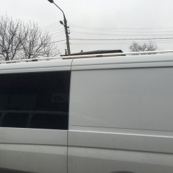 Рейлінги DD 265 см, Хром, пластикова ніжка для Mercedes Sprinter W907/W910 2018-2024 рр