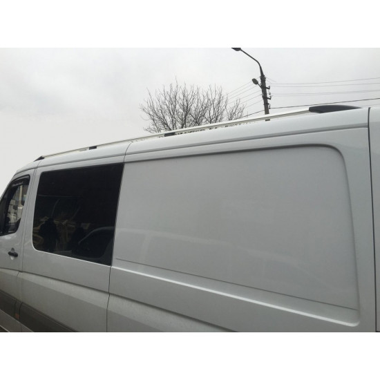 Рейлінги DD 265 см, Чорний мат, пластикова ніжка для Mercedes Sprinter W907/W910 2018-2024 рр