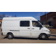 Бокові пороги Premium (2 шт., нерж.) Середня база, d60 для Mercedes Sprinter W901-905 1995-2006 рр