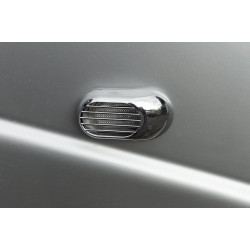 Решітка на повторювач `Овал` (2 шт, ABS) для Mitsubishi Outlander 2006-2012рр