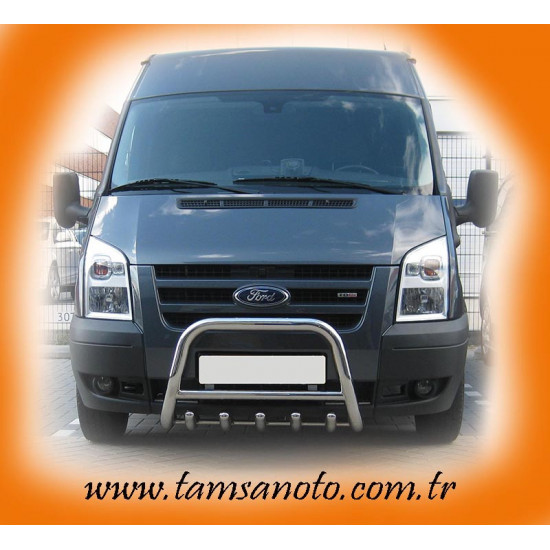 Кенгурятник WT003 (2006-2014, нерж.) для Ford Transit рр