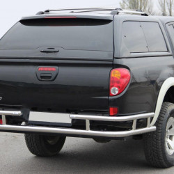 Задній захист AK0022 (нерж) для Mitsubishi L200 2006-2015 рр