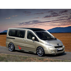 Бічні труби BB002 (2 шт., нерж.) 60 мм, коротка база для Fiat Scudo 2007-2015 рр