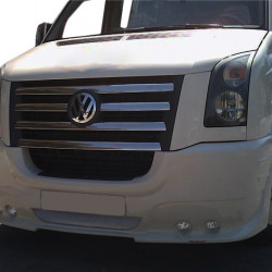 Передній бампер 4 фари (під фарбування) для Volkswagen Crafter 2006-2017рр