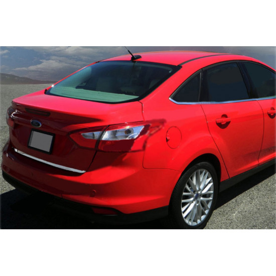 Кромка багажника 2011-2014 (Седан, нерж) для Ford Focus III рр