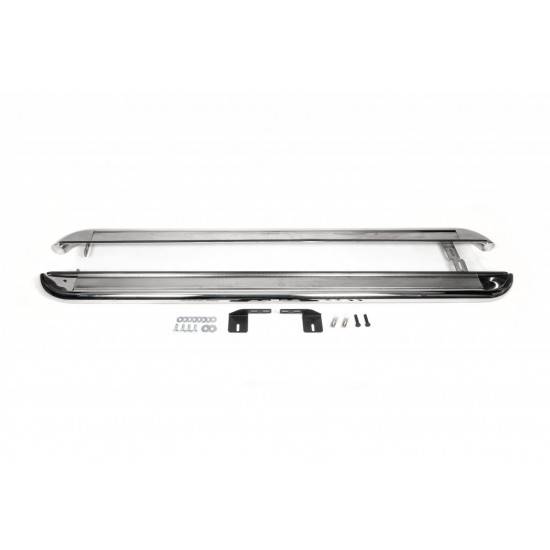 Бокові пороги Premium (2 шт., нерж.) Ø42 для Chrysler Voyager 2001-2007 рр Бокові пороги Premium (2 шт., нерж.) Ø42 для Chrysler Voyager 2001-2007 рр