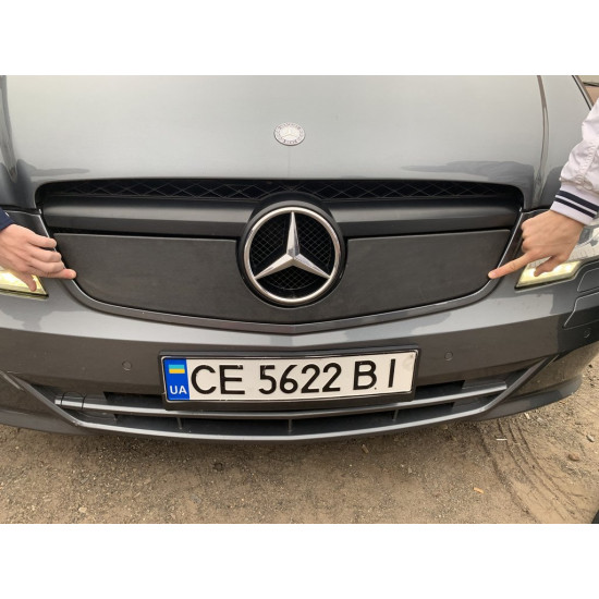 Зимова накладка на решітку V1 (2010-2015) Матова для Mercedes Vito W639 рр