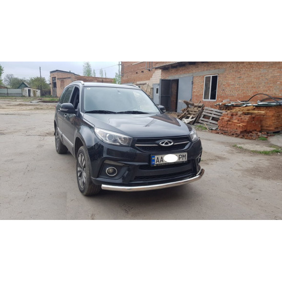 Передняя захист ST008 (нерж) для Chery Tiggo 3