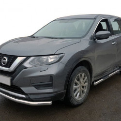 Передняя захист ST008 (нерж) для Nissan X-trail T32 / Rogue 2014-2021 рр