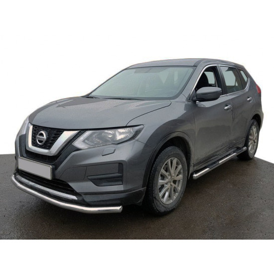 Передняя захист ST008 (нерж) для Nissan X-trail T32 / Rogue 2014-2021 рр