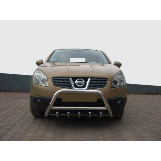 Кенгурятник WT003 (нерж.) 60 мм для Nissan Qashqai 2007-2010 рр