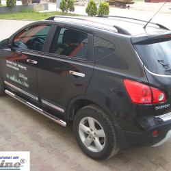 Бічні труби (2 шт., нерж.) для Nissan Qashqai 2007-2010 рр