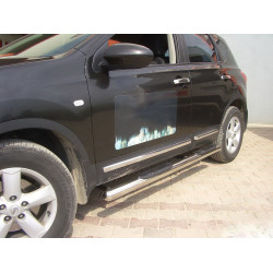 Бічні труби (2 шт., нерж.) для Nissan Qashqai 2010-2014рр