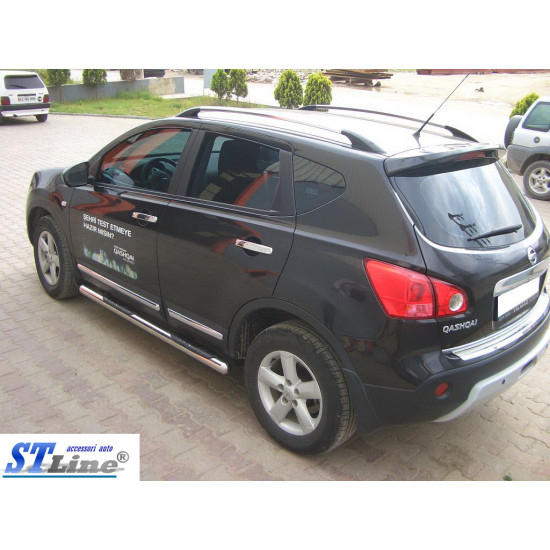 Бічні труби (2 шт., нерж.) для Nissan Qashqai 2010-2014рр