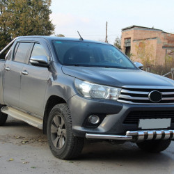 Передній захист F3-34 (нерж.) для Toyota Hilux 2015-2024 рр