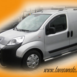 Бічні труби (2 шт., нерж) для Peugeot Bipper 2008-2024 рр