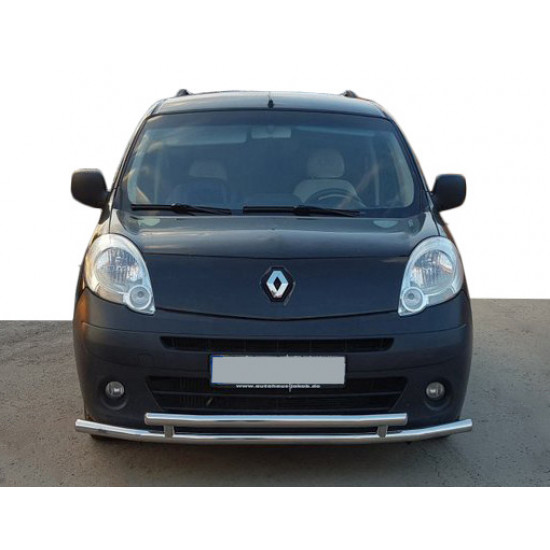 Передній захист ST014 (нерж.) d60/60 для Renault Kangoo 2008-2020 рр