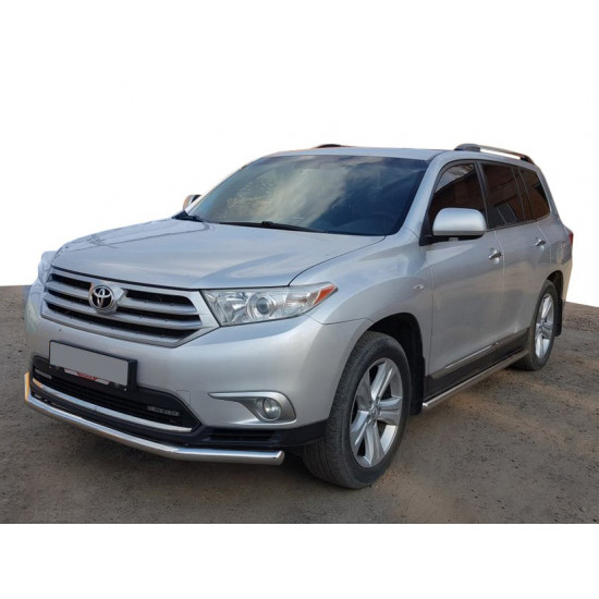 Передній захист ST014 (нерж.) d60/42 для Toyota Highlander 2008-2013 рр