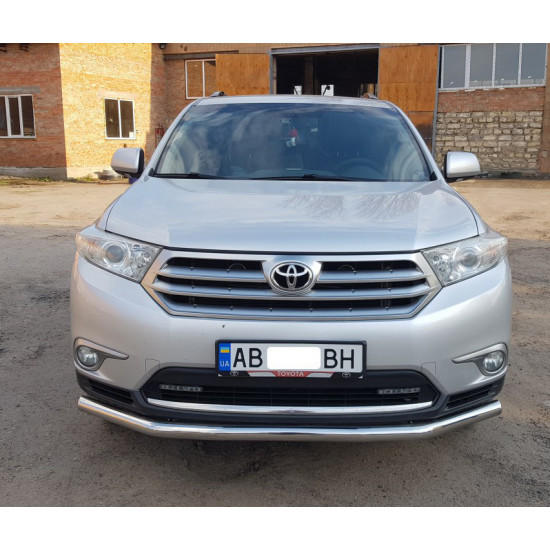 Передній захист ST014 (нерж.) d60/42 для Toyota Highlander 2008-2013 рр