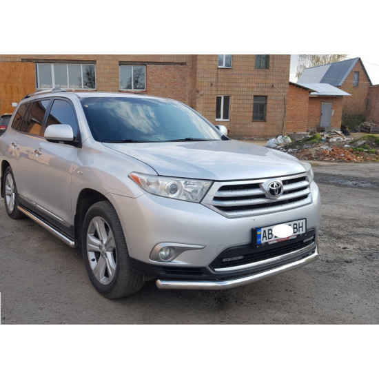 Передній захист ST014 (нерж.) d60/42 для Toyota Highlander 2008-2013 рр