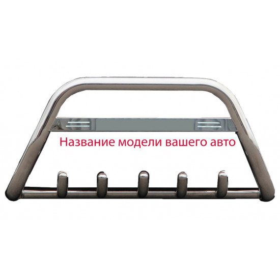 Кенгурятник WT004 (нерж) для Chery Tiggo 3