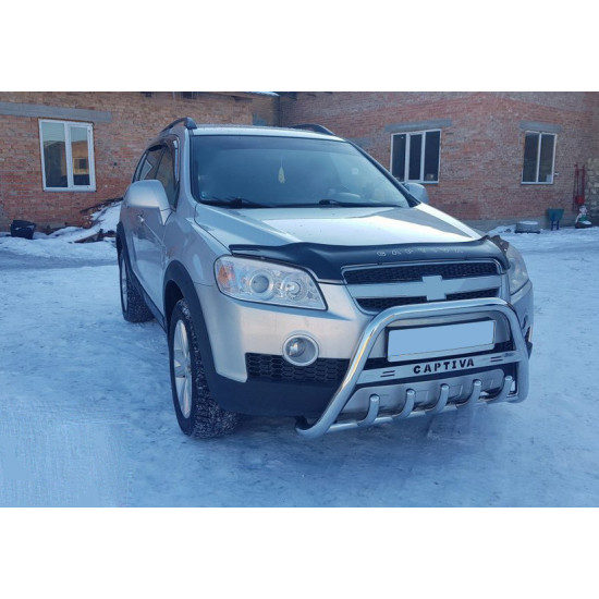 Кенгурятник WT004 (нерж) для Chevrolet Captiva 2006-2019рр