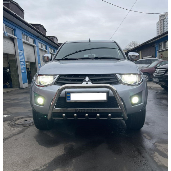 Кенгурятник WT004 (нерж) для Mitsubishi L200 2006-2015 рр