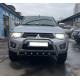 Кенгурятник WT004 (нерж) для Mitsubishi L200 2006-2015 рр