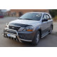 Кенгурятник з вусами WT003 (нерж.) для Kia Sorento 2002-2009 рр