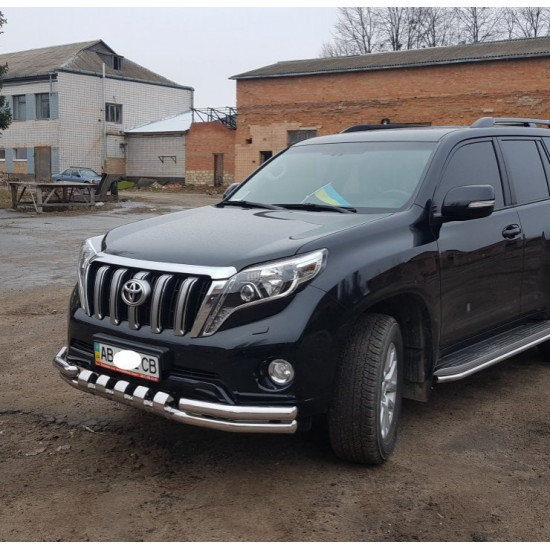 Передній захист F3-31 (нерж) для Toyota Land Cruiser Prado 150