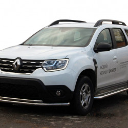 Передній захист F3-10 (нерж.) для Renault Duster 2018-2024 рр