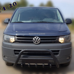 Кенгурятник WT003 Black (нерж) для Volkswagen T5 2010-2015 рр