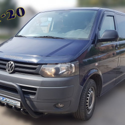 Кенгурятник WT003 Black (нерж) для Volkswagen T5 2010-2015 рр