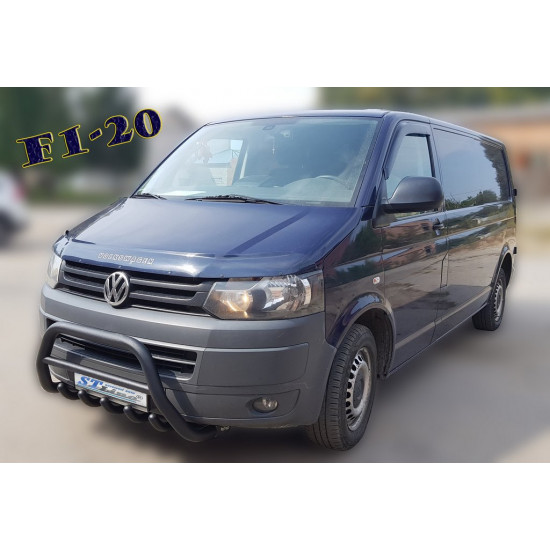 Кенгурятник WT003 Black (нерж) для Volkswagen T5 2010-2015 рр