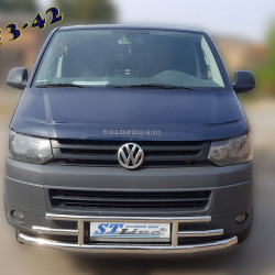 Нижня губа F3-42 (нерж) для Volkswagen T5 2010-2015 рр