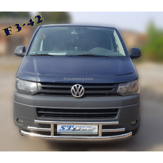 Нижня губа F3-42 (нерж) для Volkswagen T5 2010-2015 рр