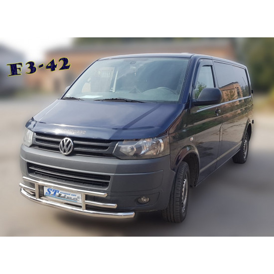 Нижня губа F3-42 (нерж) для Volkswagen T5 2010-2015 рр