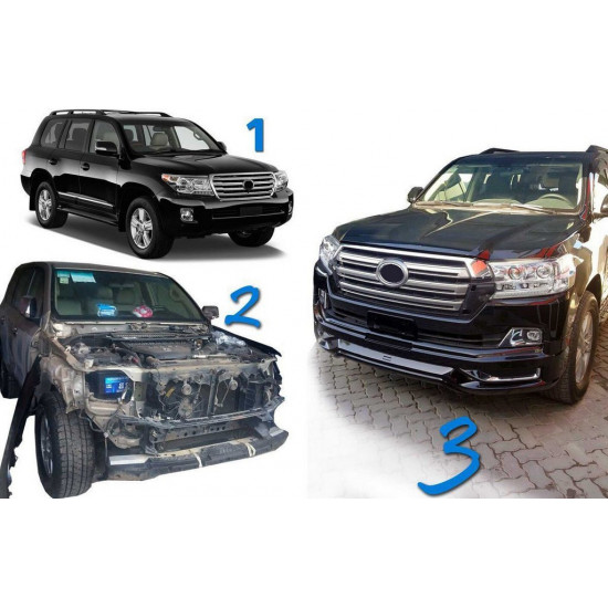 Комплект рестайлінгу з LC200 2008-2015 на LC 2016- Comfort для Toyota Land Cruiser 200