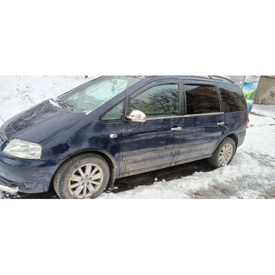 Окантовка вікон (4 шт, нерж) Carmos - Турецька сталь для Seat Alhambra 1996-2010 рр