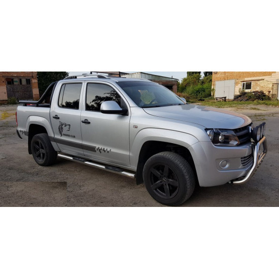 Бічні труби (2 шт., нерж) 60мм для Volkswagen Amarok 2010-2022 рр