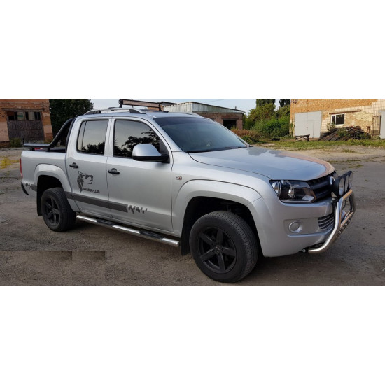 Бічні труби (2 шт., нерж) 60мм для Volkswagen Amarok 2010-2022 рр