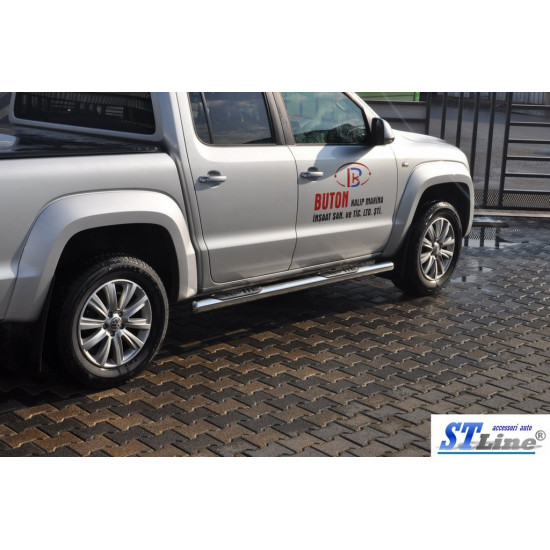 Бічні труби (2 шт., нерж) 60мм для Volkswagen Amarok 2010-2022 рр