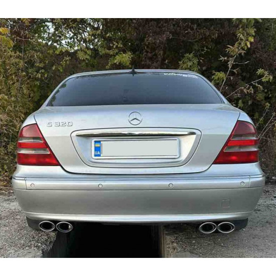 Насадки на глушник V1 (2 шт) для Mercedes S-сlass W220